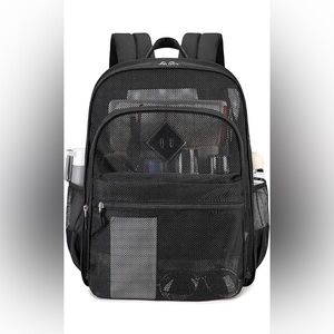 Black Mesh Backpack - NEW!
